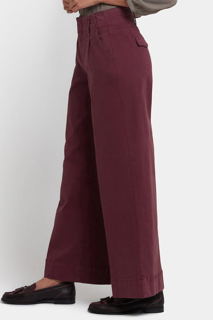 Mona Wide Leg Jeans | Sienna Red | Pants | NYDJ