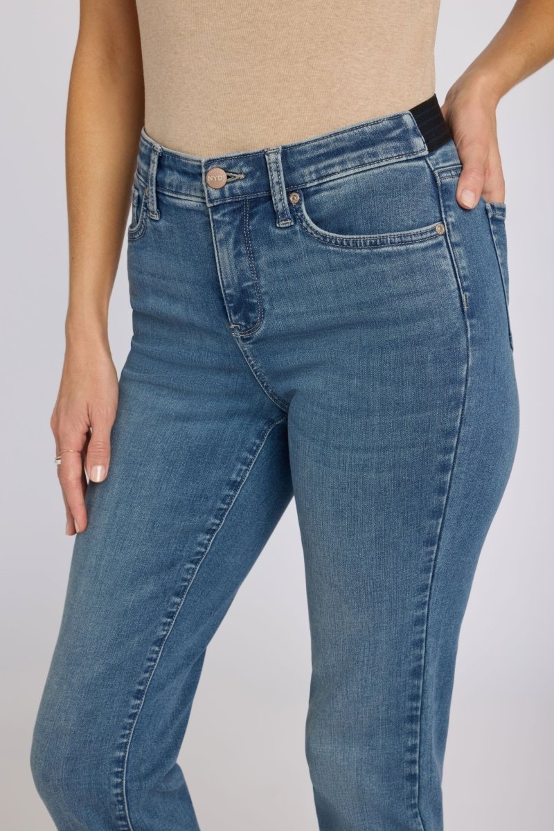 No Gapper™ Marilyn Straight Jeans In Sure Stretch® Denim | Breezy Palms | Pants | NYDJ