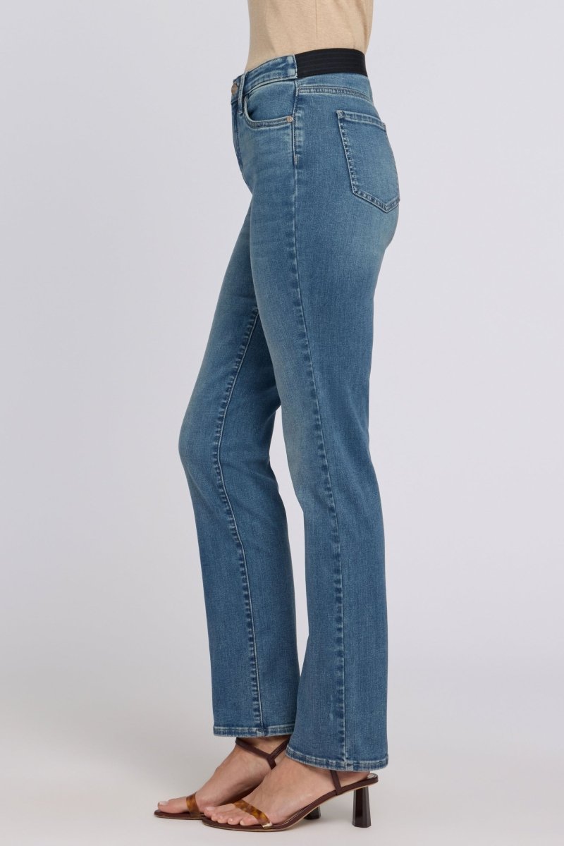 No Gapper™ Marilyn Straight Jeans In Sure Stretch® Denim | Breezy Palms | Pants | NYDJ