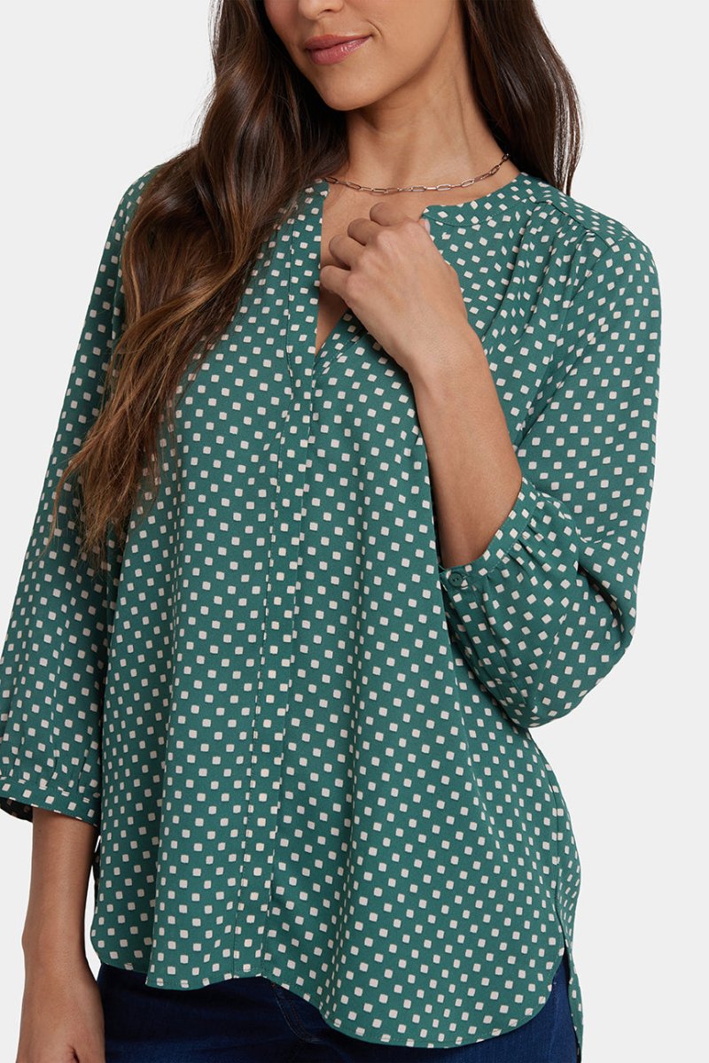 Pintuck Blouse | Adeline Dots | Blouse | NYDJ