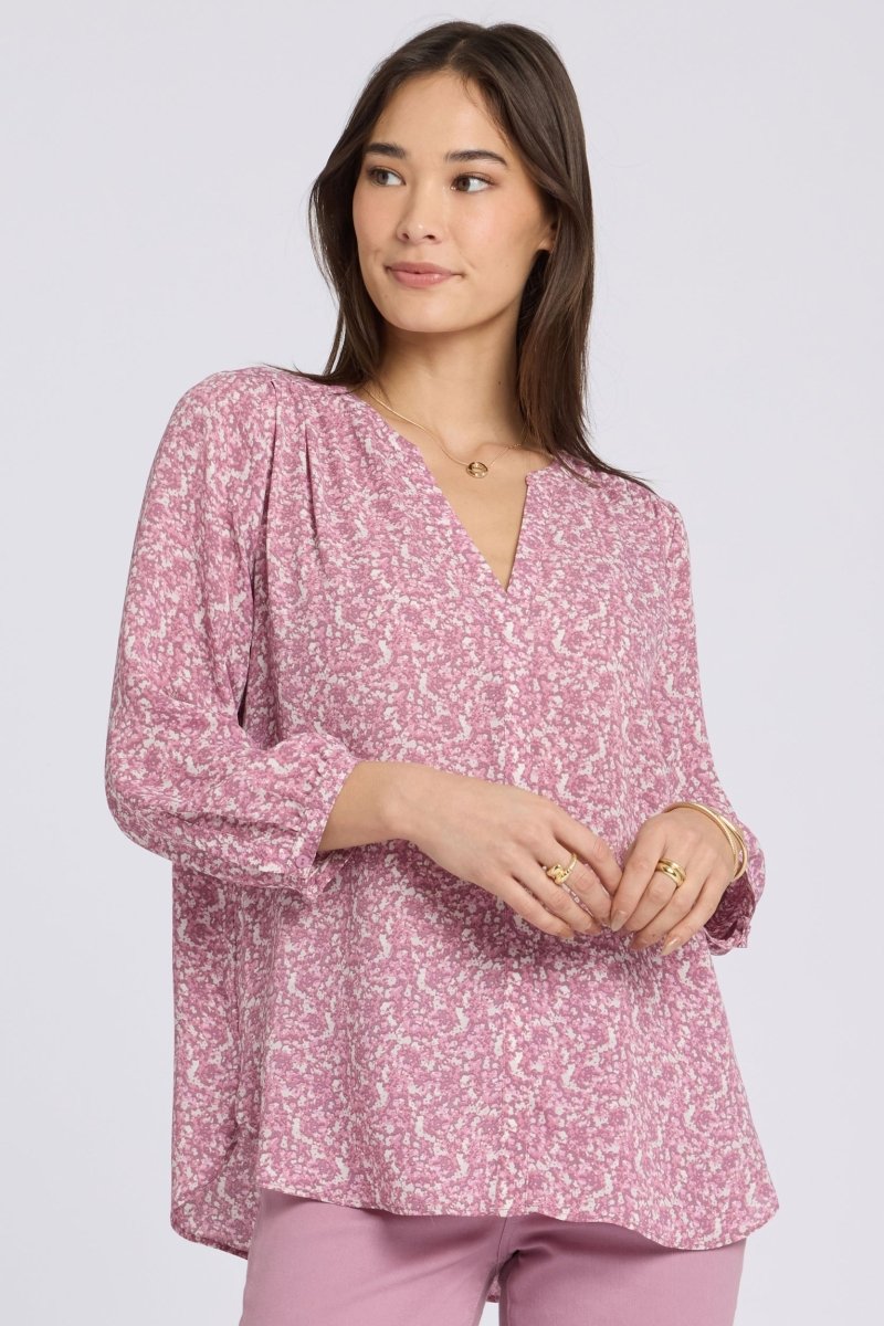 Pintuck Blouse | Destiny Ditsy - NYDJ