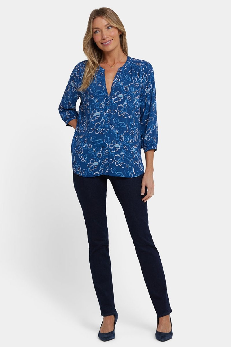 Pintuck Blouse | Fleur D'Yvette | Blouse | NYDJ