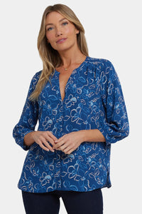 Pintuck Blouse | Fleur D'Yvette | Blouse | NYDJ