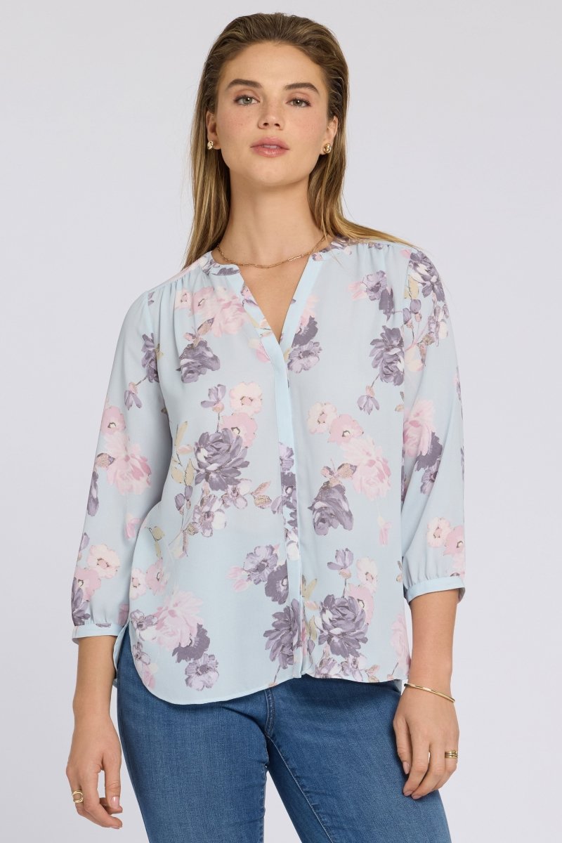 Pintuck Blouse | Graceful Blossom - NYDJ