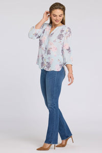 Pintuck Blouse | Graceful Blossom - NYDJ