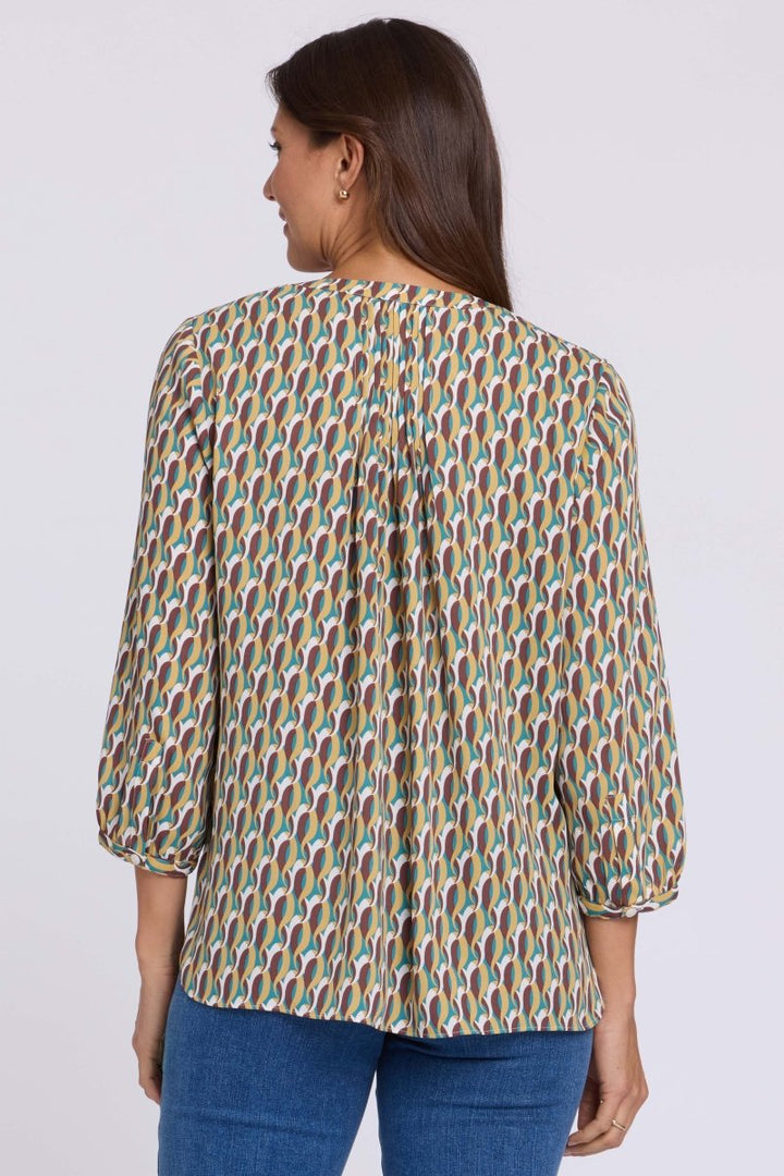Pintuck Blouse | Oval Park Sungold - NYDJ