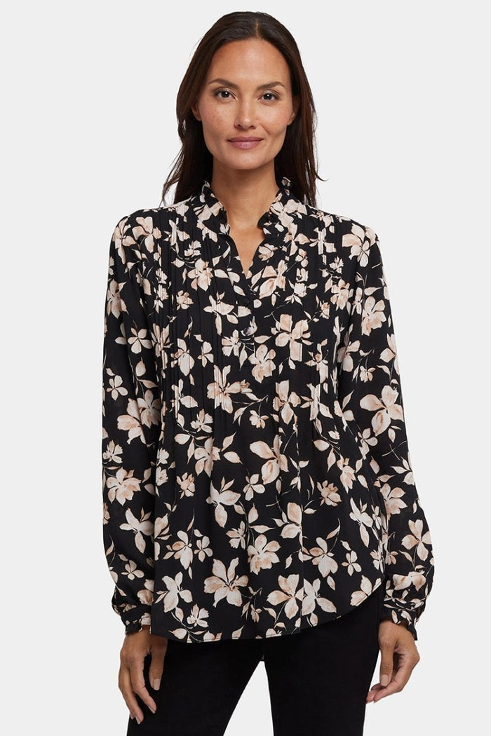 Pleated Front Tunic | Claudette | Top | NYDJ