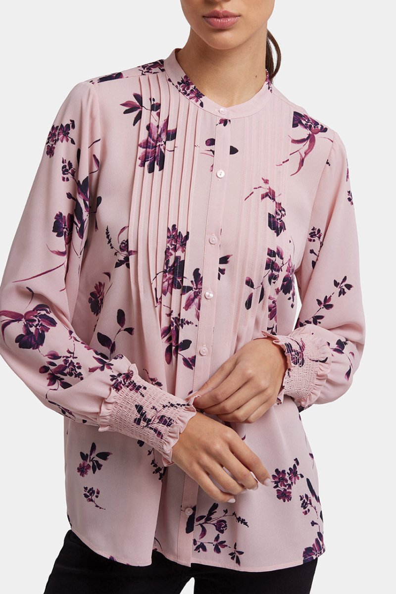 Pleated Peasant Blouse | Petite Palais | Blouse | NYDJ