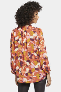 Puff Sleeve Blouse Flower Print | Gingervale | Blouse | NYDJ