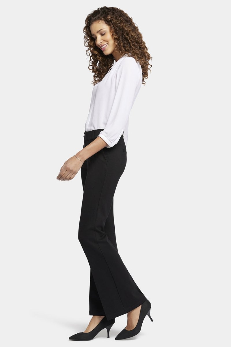 Pull-On Flared Sculpt-Her™ Trouser | Black | Non Denim | NYDJ