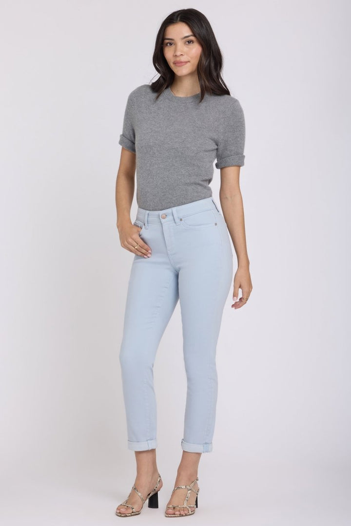 Sheri Slim Straight Ankle Jeans | Blue Clover | Pants | NYDJ