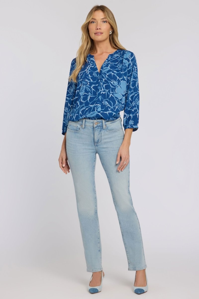 Sheri Slim Straight Jeans In Re-New Denim | Keys View | Denim | NYDJ