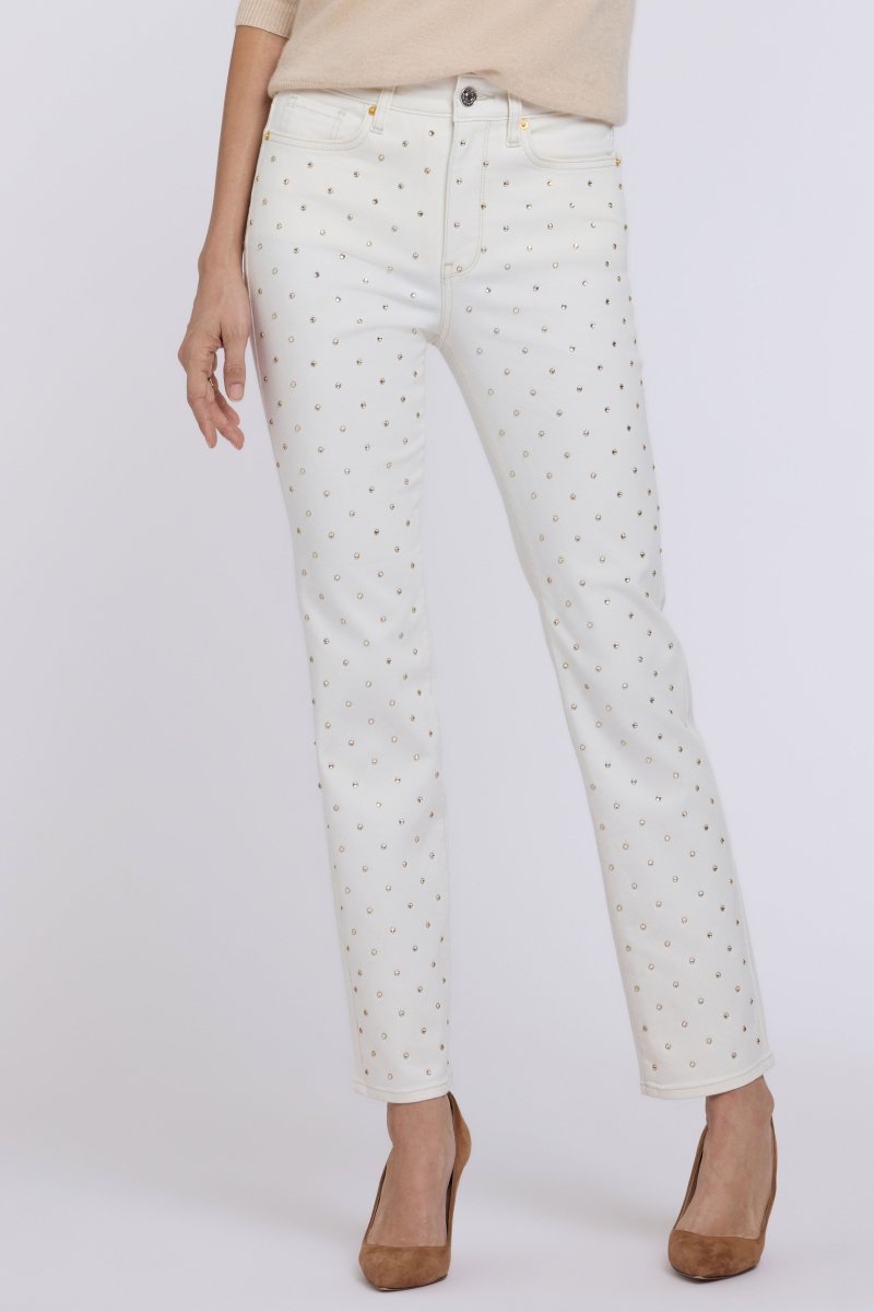 Sheri Slim Straight Jeans | Vintage White - NYDJ