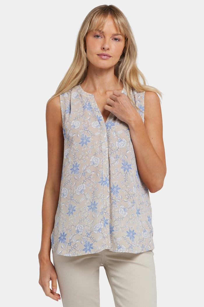 Sleeveless Pintuck Blouse | Antonia | Top | NYDJ