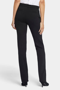 Slim Pants in Ponte Knit | Black | Pants | NYDJ