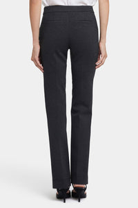Slim Pants in Ponte Knit | Charcoal Heather | Pants | NYDJ