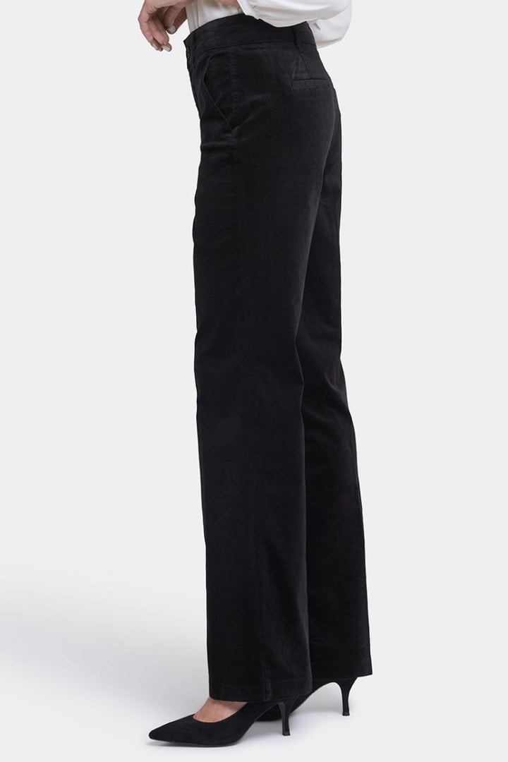 Straight Pants in Velveteen | Black | Pants | NYDJ