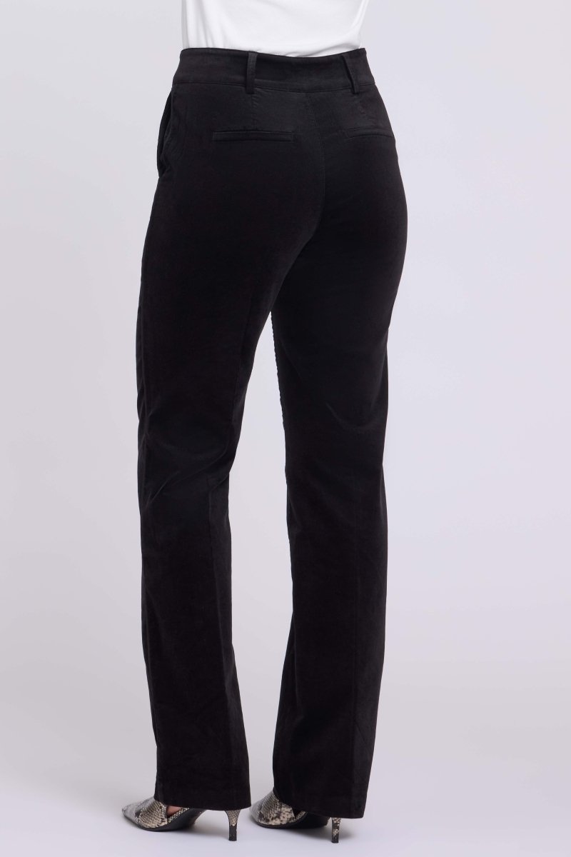 Straight Trouser Pants in Velveteen | Black - NYDJ