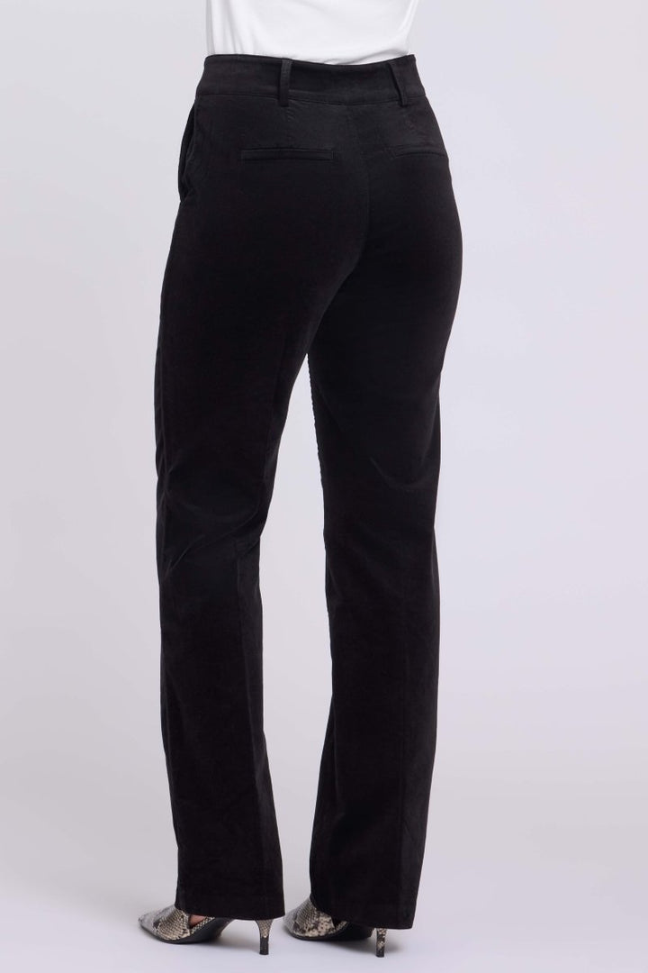 Straight Trouser Pants in Velveteen | Black - NYDJ
