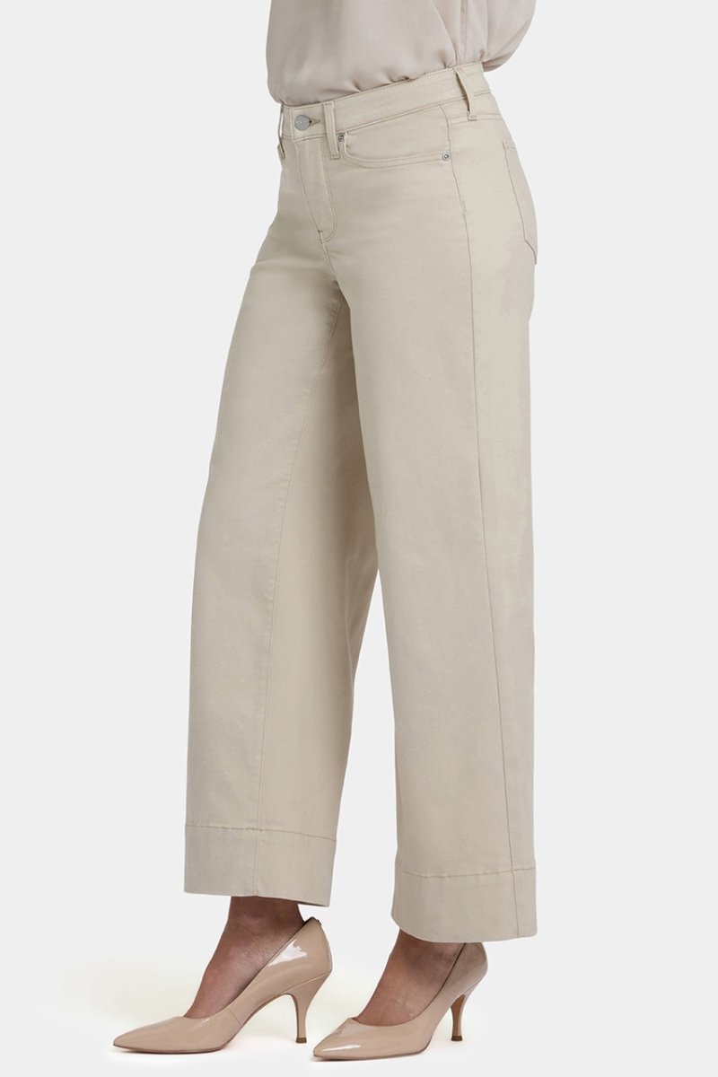 Teresa Wide Leg Ankle Jeans | Feather | Pants | NYDJ