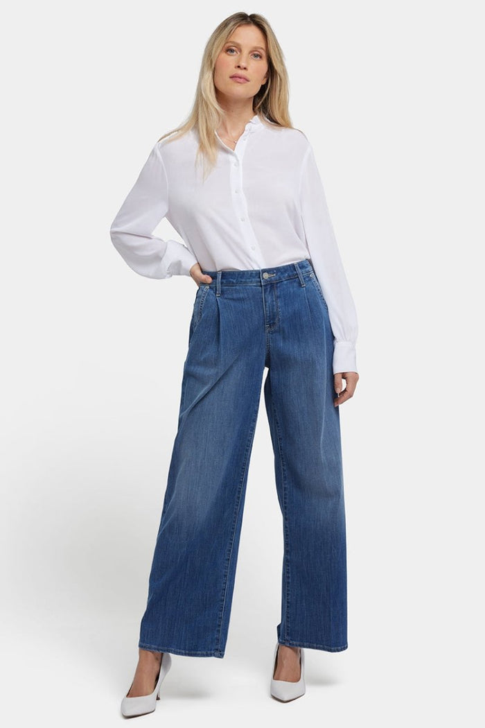 Teresa Wide Leg Ankle Jeans | Romantic Indigo | Pants | NYDJ
