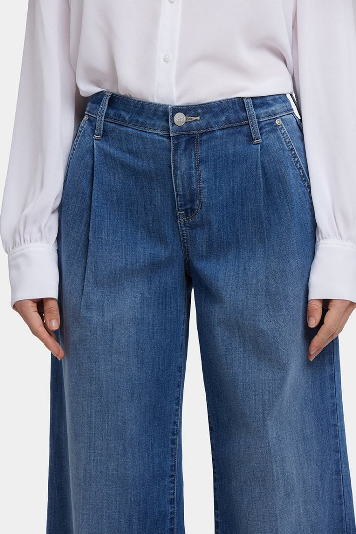 Teresa Wide Leg Ankle Jeans | Romantic Indigo | Pants | NYDJ