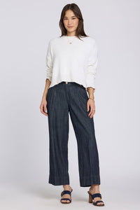 Teresa Wide Leg Ankle Jeans With High Rise | Dark Indigo | Pants | NYDJ