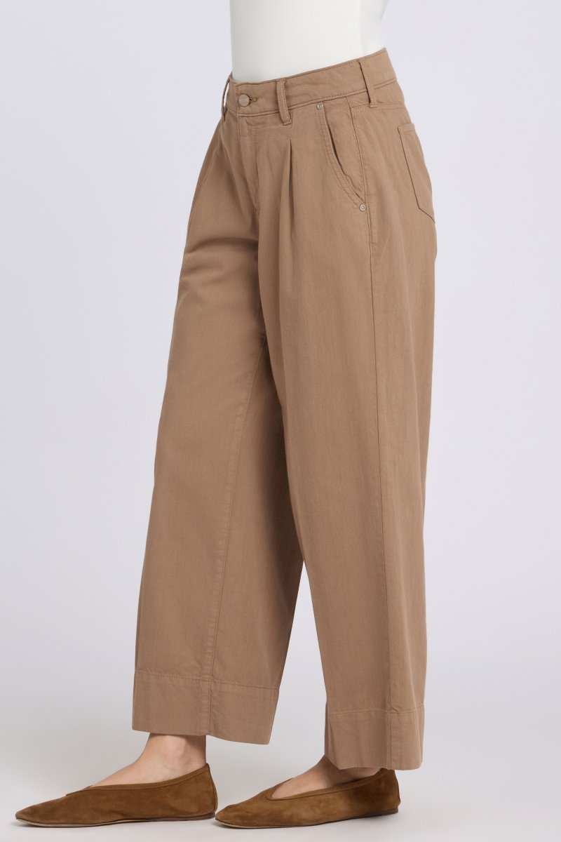 Teresa Wide Leg Ankle Jeans With High Rise | Toasted Coconut | Pants | NYDJ