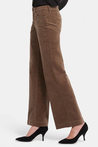 Teresa Wide Leg Corduroy Trouser | Elmwood | Non Denim | NYDJ