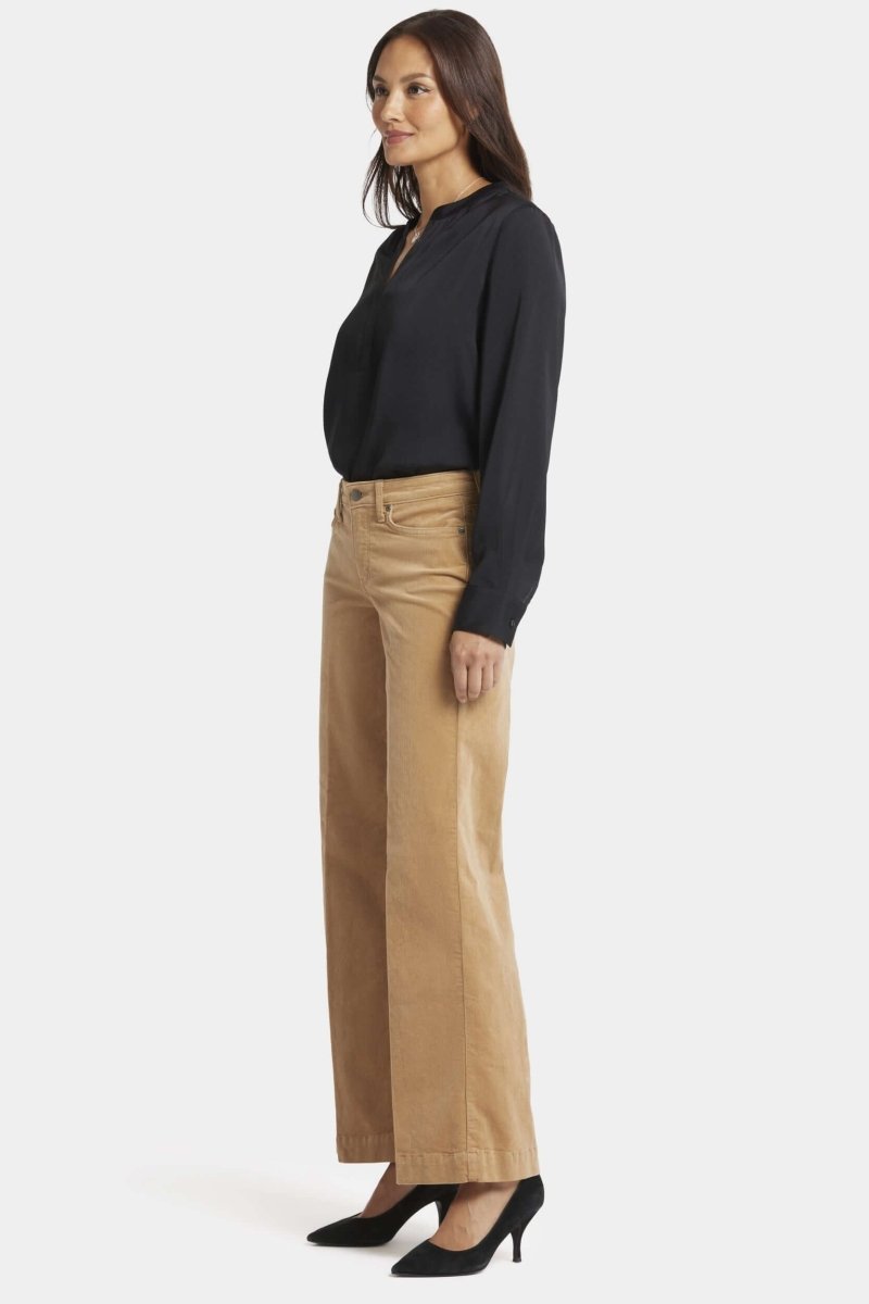 Teresa Wide Leg Corduroy Trouser | Sand Dune | Non Denim | NYDJ