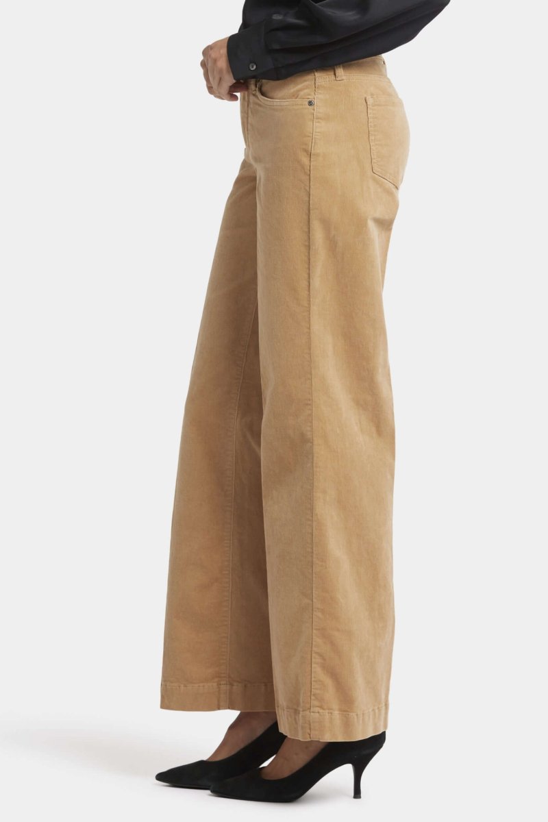 Teresa Wide Leg Corduroy Trouser | Sand Dune | Non Denim | NYDJ