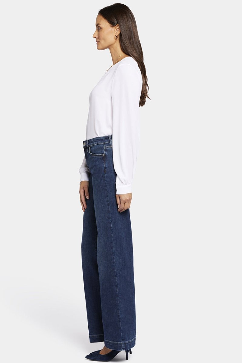 Teresa Wide Leg Jeans Medium Blue Premium Denim | Cambridge | Pants | NYDJ