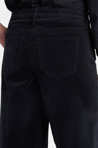 Teresa Wide Leg Trouser Corduroy | Black | Non Denim | NYDJ