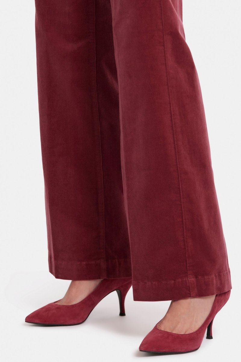 Teresa Wide Leg Trouser Red Corduroy | Paintbrush | Non Denim | NYDJ