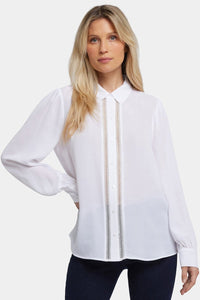 Tiffany Blouse | Optic White | Blouse | NYDJ