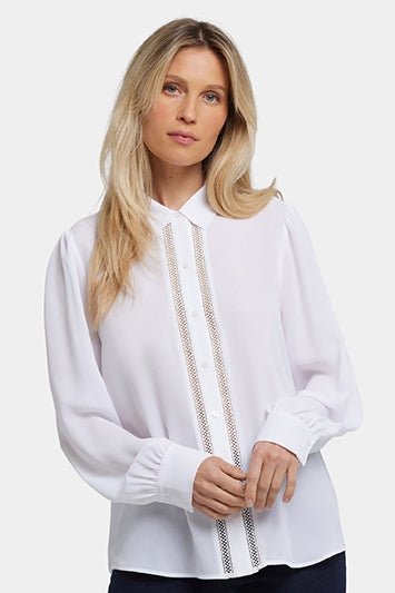 Tiffany Blouse | Optic White | Blouse | NYDJ