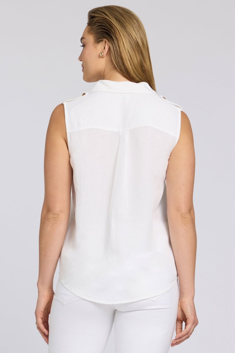 Victoria Blouse Optic White | Optic White | Blouse | NYDJ