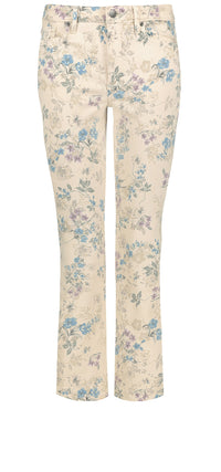 Fiona Slim Flared Ankle Jeans Flower Print Premium Denim | Idlewild | Denim | NYDJ