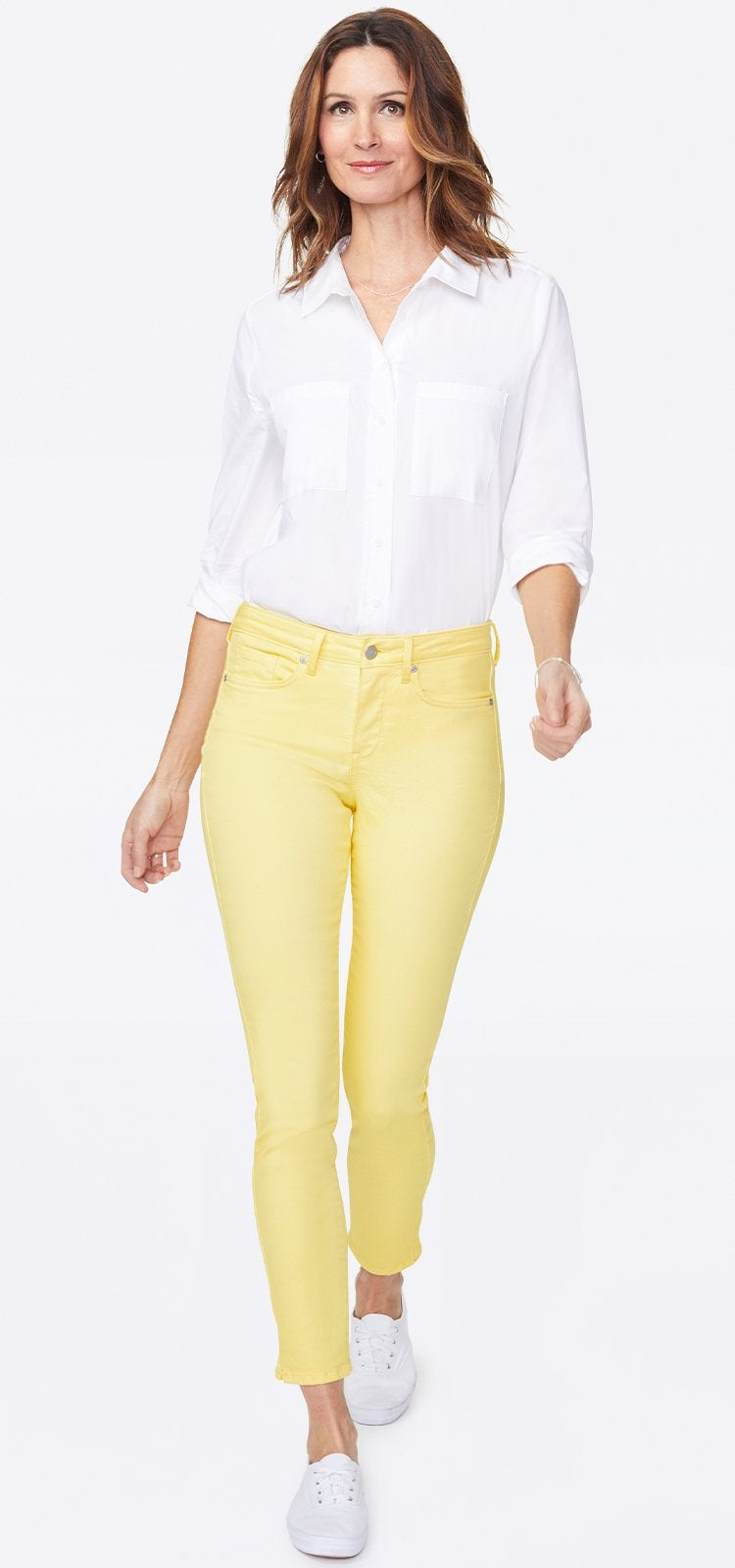 Alina Skinny in yellow Premium Denim | Sunshine | Denim | NYDJ