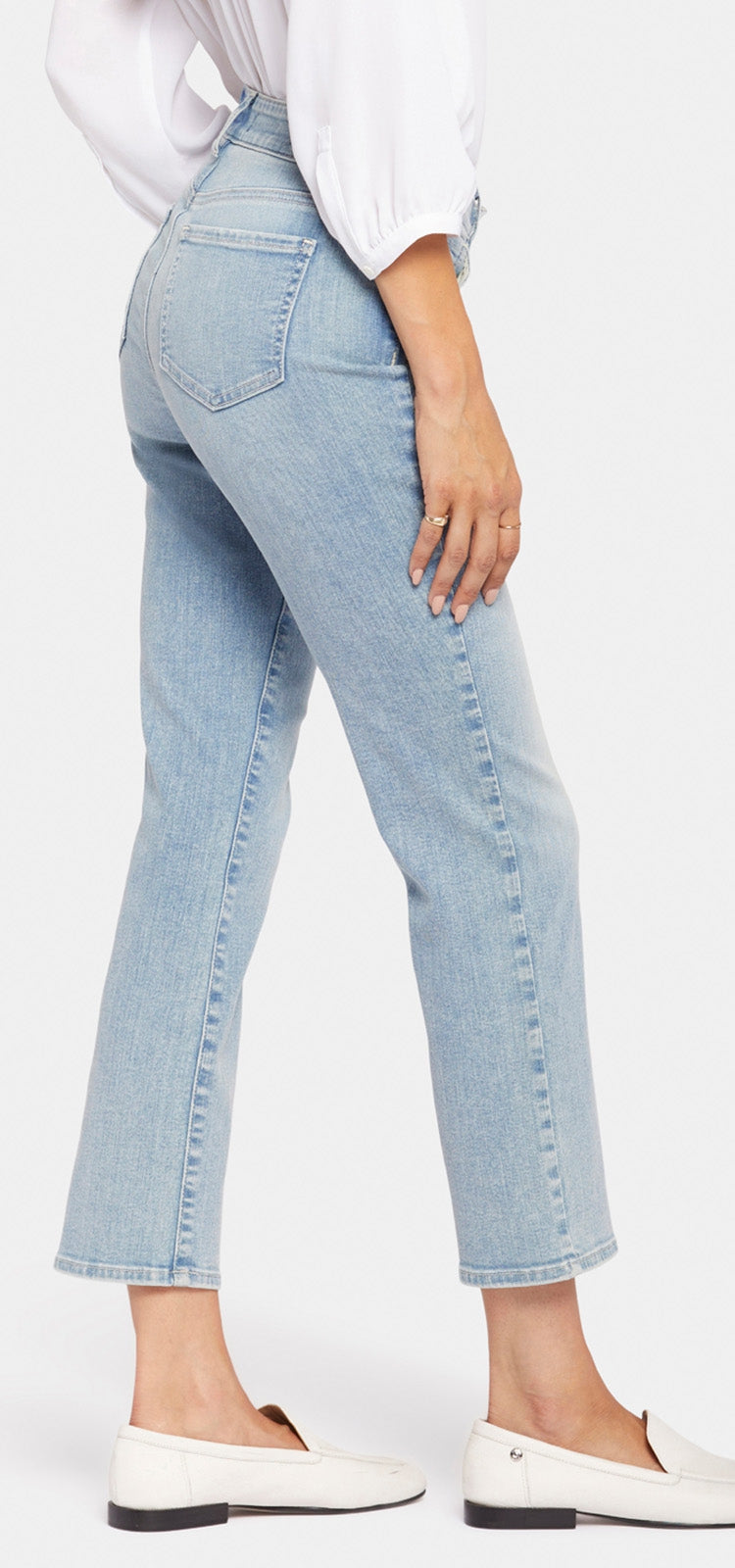 Marilyn Straight Ankle Jeans Light Blue Premium Denim | Promise | Pants | NYDJ