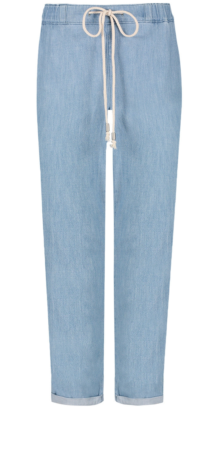 Drawstring Slim Jogger Ankle Light Blue Chambray | Light Stone | Denim | NYDJ