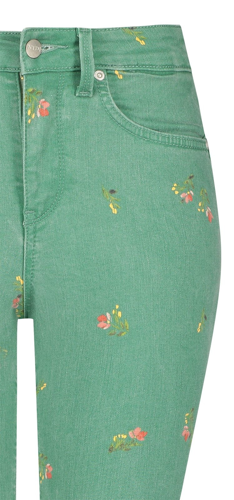 Ami Skinny Jeans Green Twill | Native Floral Vanilla | Non Denim | NYDJ