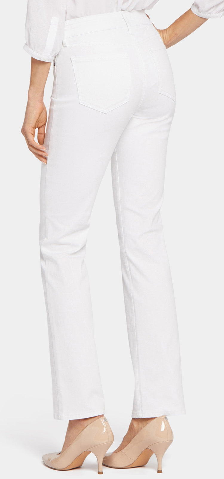 Marilyn Straight Jeans In Petite | Optic White | Pants | NYDJ