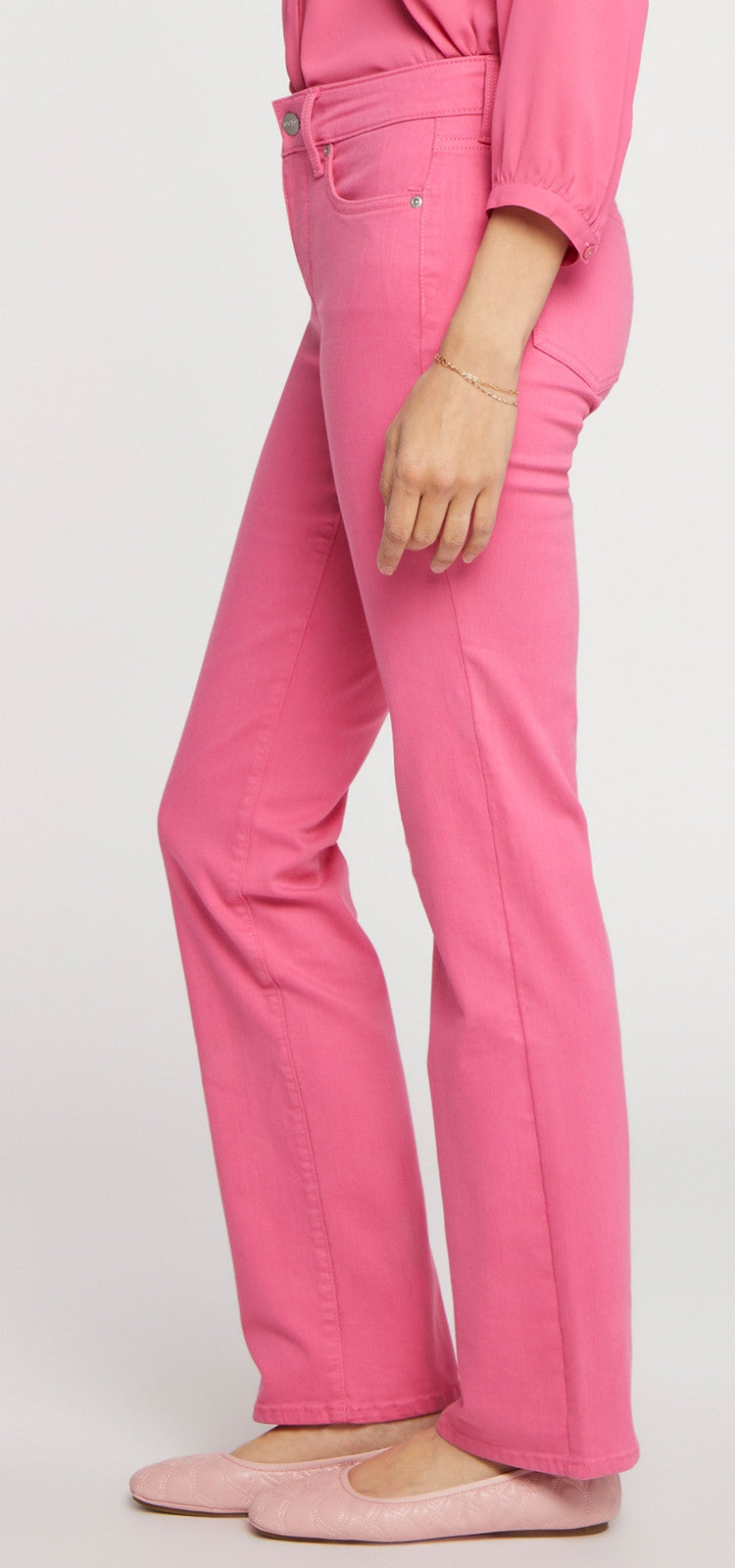 Marilyn Straight Jeans Pink Premium Denim (Petite) | Pink Peony | Non Denim | NYDJ