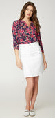 NYDJ 5 Pocket Skirt White Premium Denim