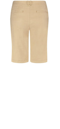 Relaxed Bermuda Short Sand Stretch Linen | Warm Sand | Shorts | NYDJ