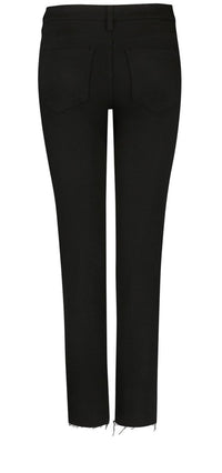 Skinny Ankle Jeans Frayed Hems Black BlackLast™ Denim | Black Rinse | Denim | NYDJ